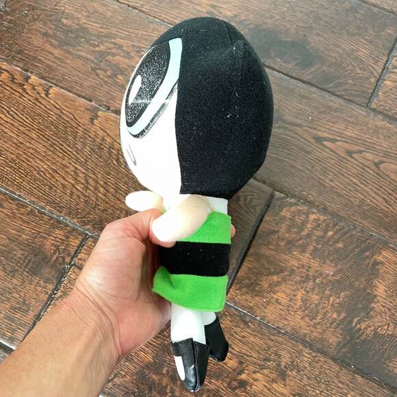 Vintage Powder Puff Girl Buttercup Doll Plush Toy Green Dress Eyes Faded Stuffed - Picture 4 of 8